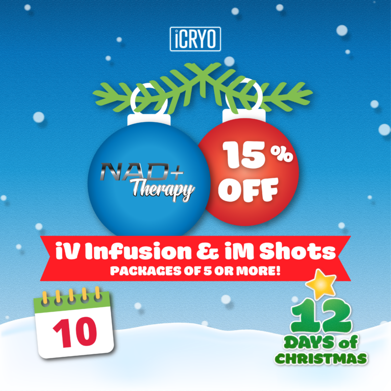 15% off NAD+ Therapy packages 5 or more!