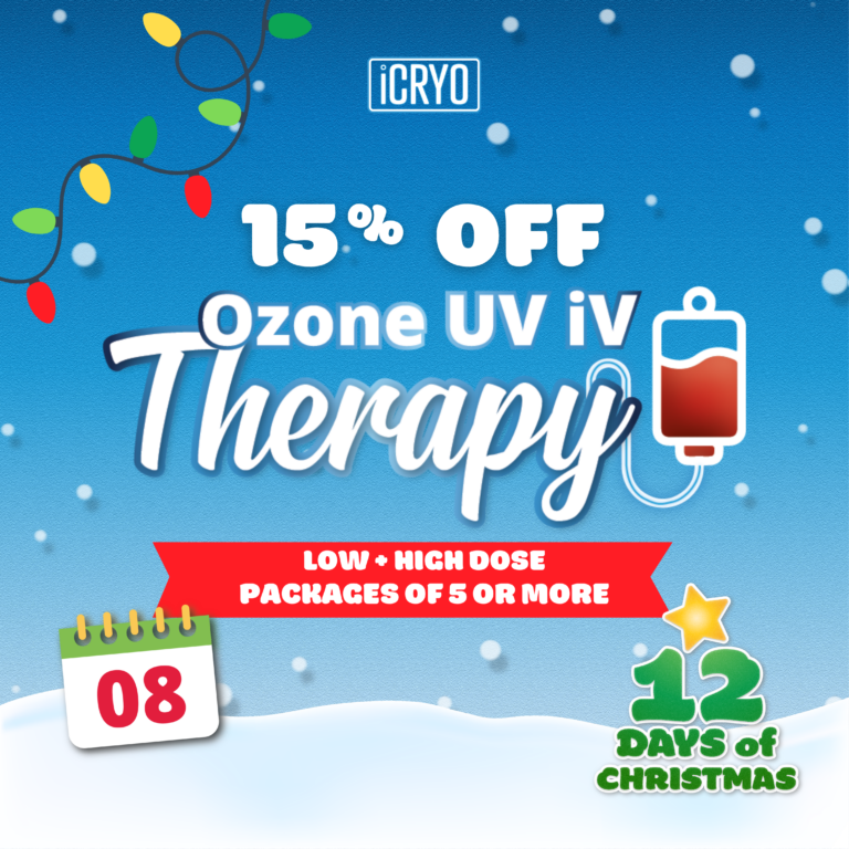 15% off Ozone UV iV Therapy packages 5 or more!